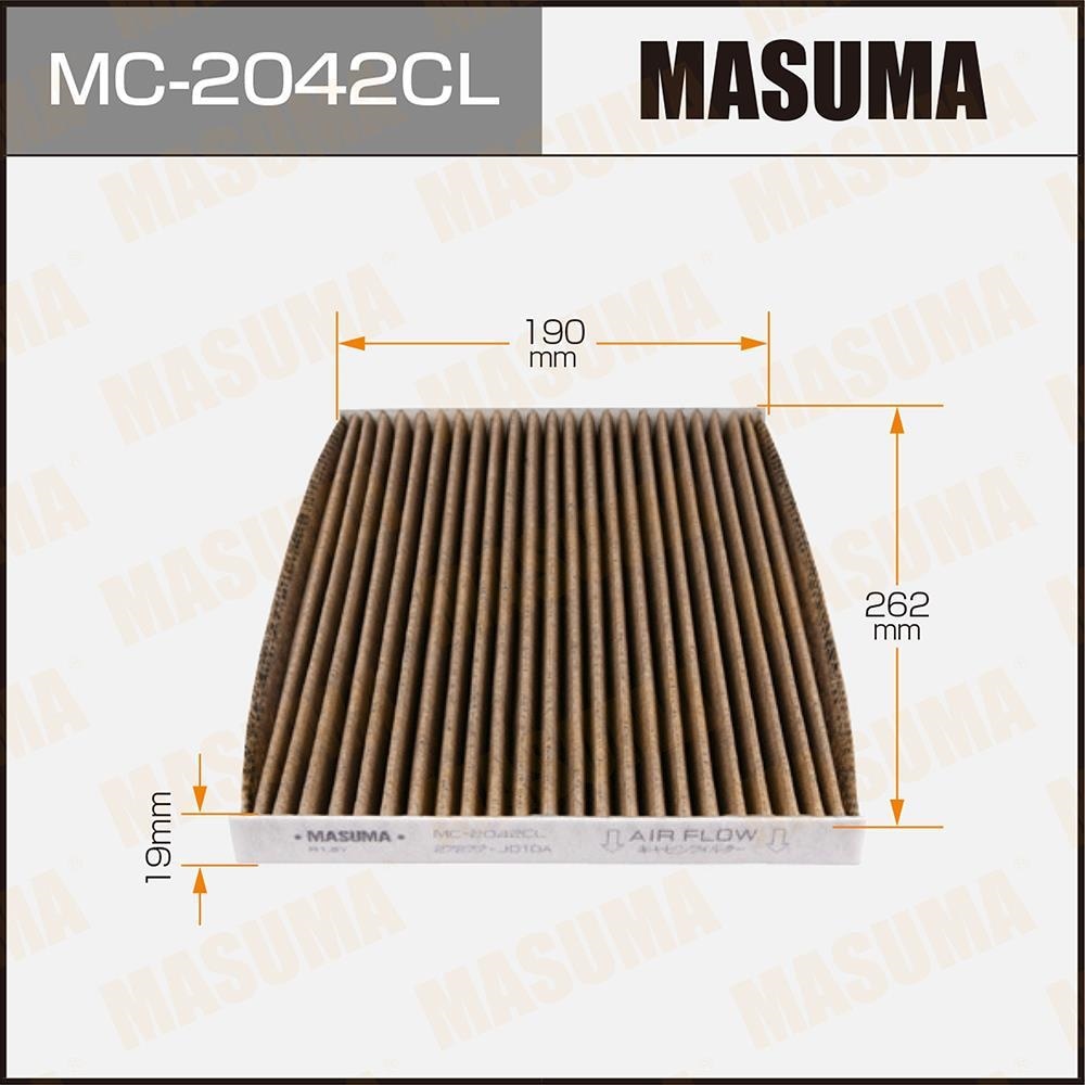MASUMA MC2042CL Фильтр салонный уголь. NISSAN QASHQAI 08-10