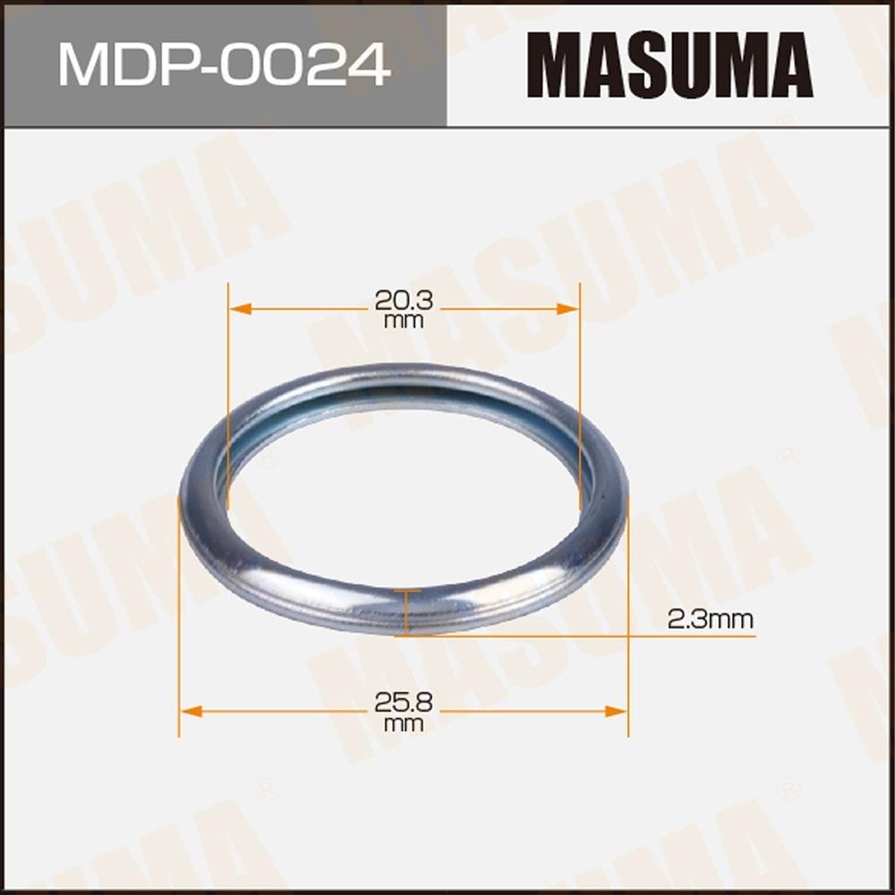 MASUMA MDP0024 Прокладка сливной пробки SUBARU 20.3X25.8X2.3