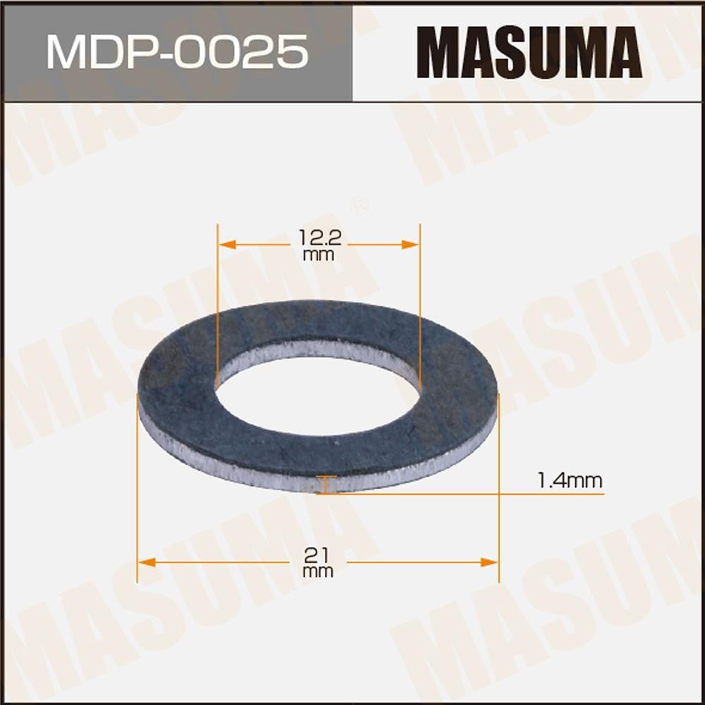MASUMA MDP0025 Прокладка сливной пробки TOYOTA 12.2X21X1.4