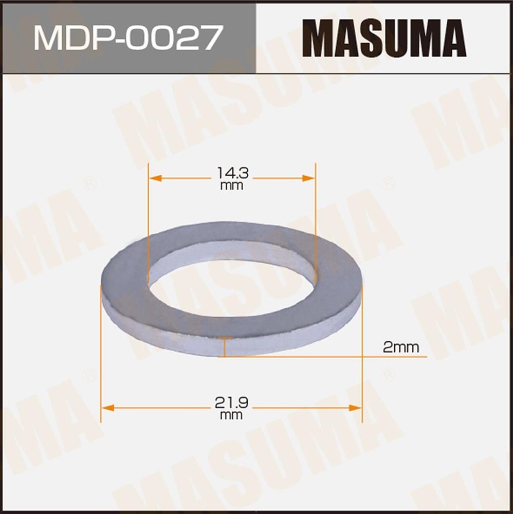 MASUMA MDP0027 Прокладка сливной пробки HONDA 14.3X21.9X2