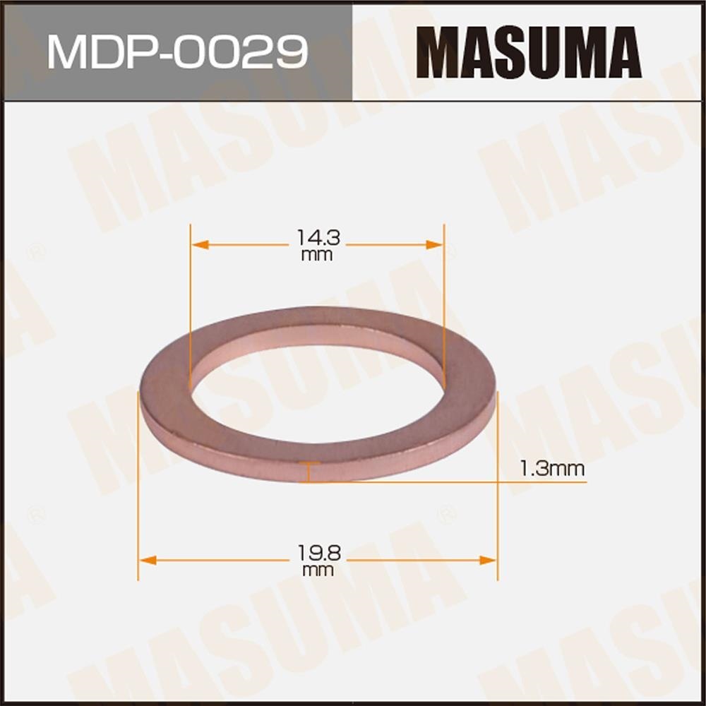 MASUMA MDP0029 Прокладка сливной пробки SUZUKI 14.3X19.8X1.3