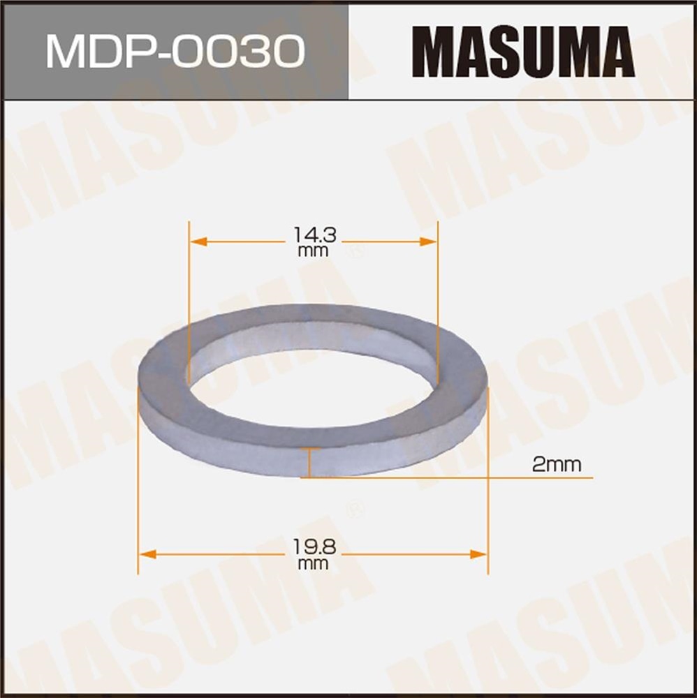 MASUMA MDP0030 Прокладка сливной пробки HYUNDAI 14.3X19.8X2