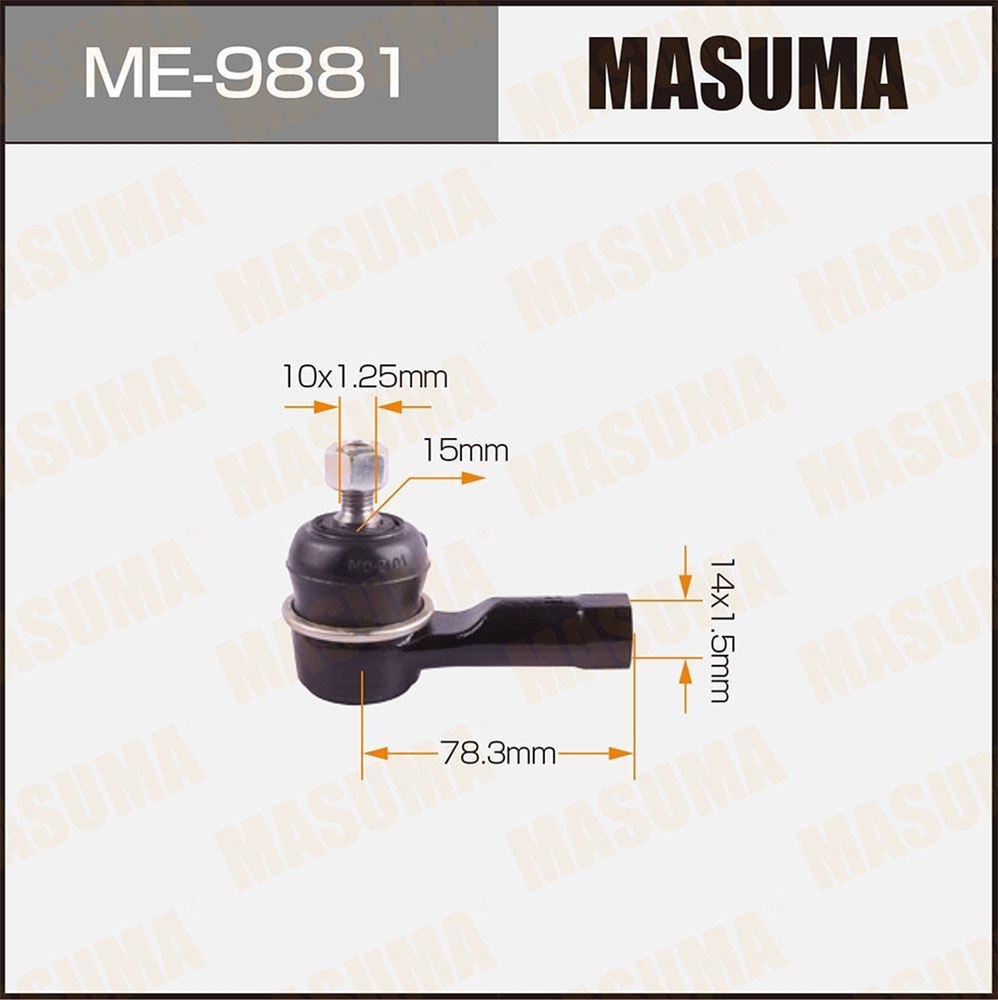 MASUMA ME9881 Наконечник рулевой MITSUBISHI OUTLANDER 03-
