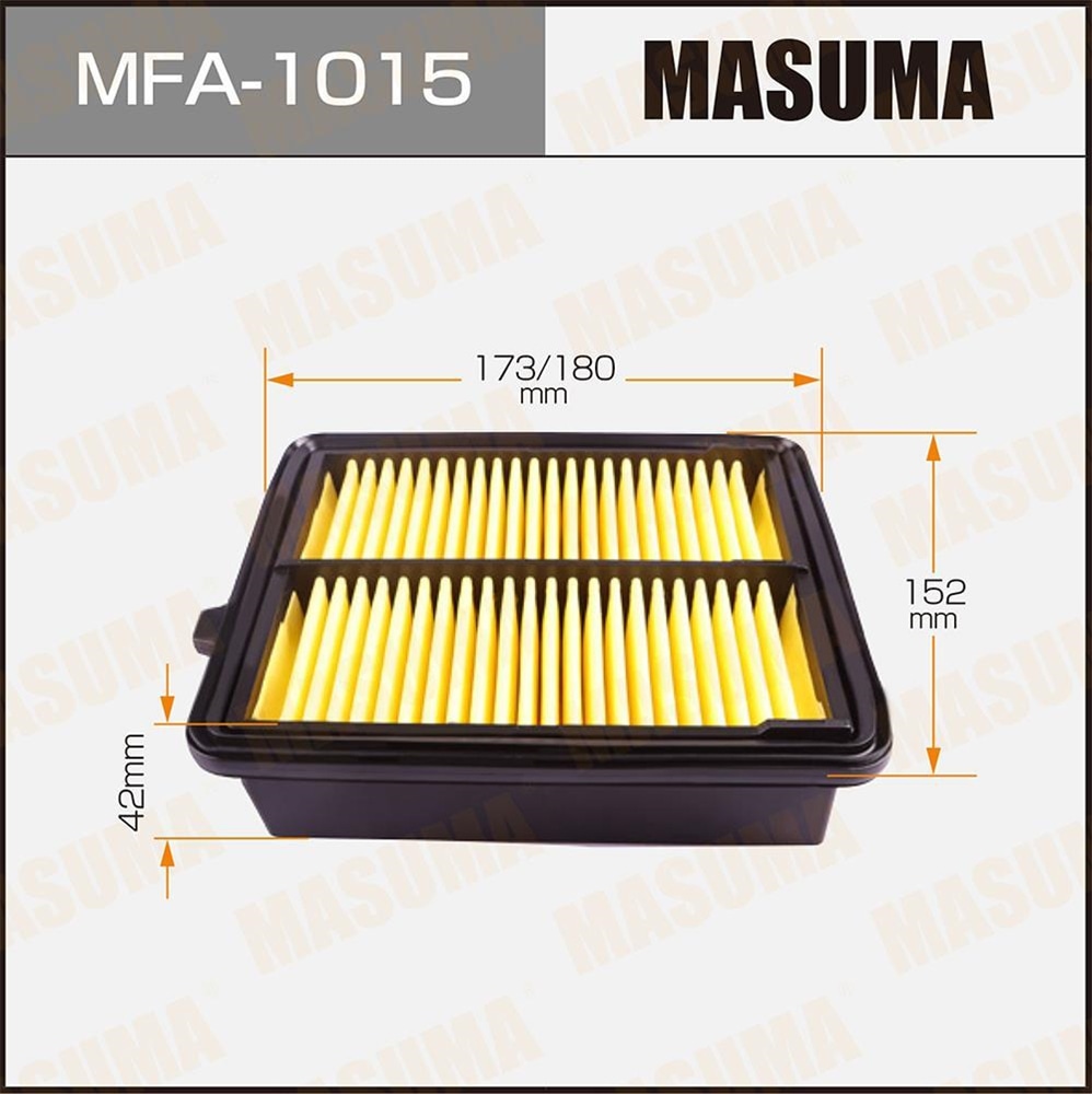 MASUMA MFA1015 Фильтр воздушный HONDA FIT HYBRID 10-13, INSIGHT 09-13