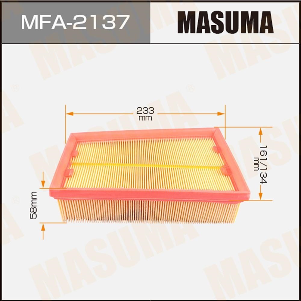 MASUMA MFA2137 Фильтр воздушный NISSAN QASHQAI, X-TRAIL 06 -