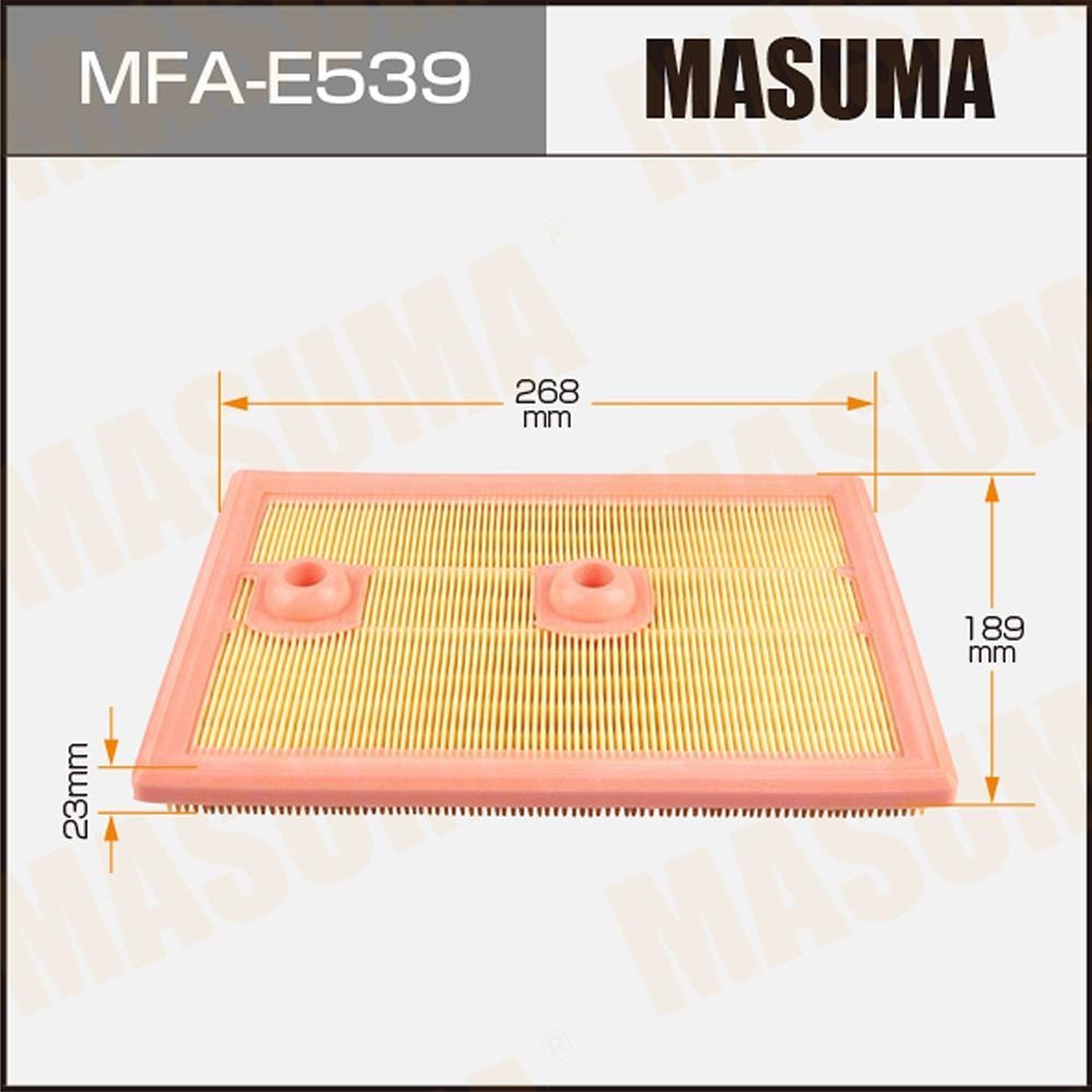 MASUMA MFAE539 Фильтр воздушный AUDI A1, A3, Q3, VW PASSAT, GOLF, POLO, SKODA KODIAQ, RAPID, OCTAVIA
