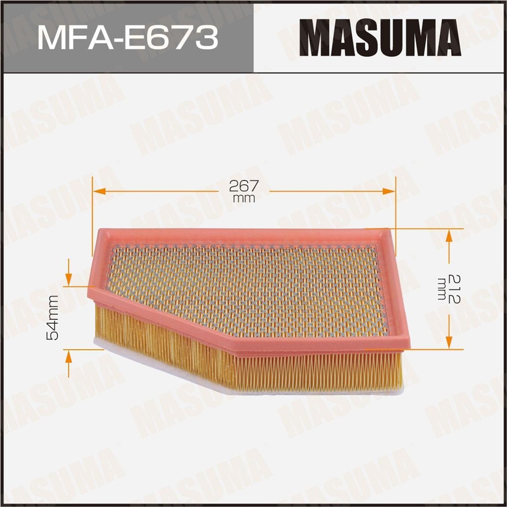 MASUMA MFAE673 Фильтр воздушный BMW X5 (G05), 5-SERIES (G31)