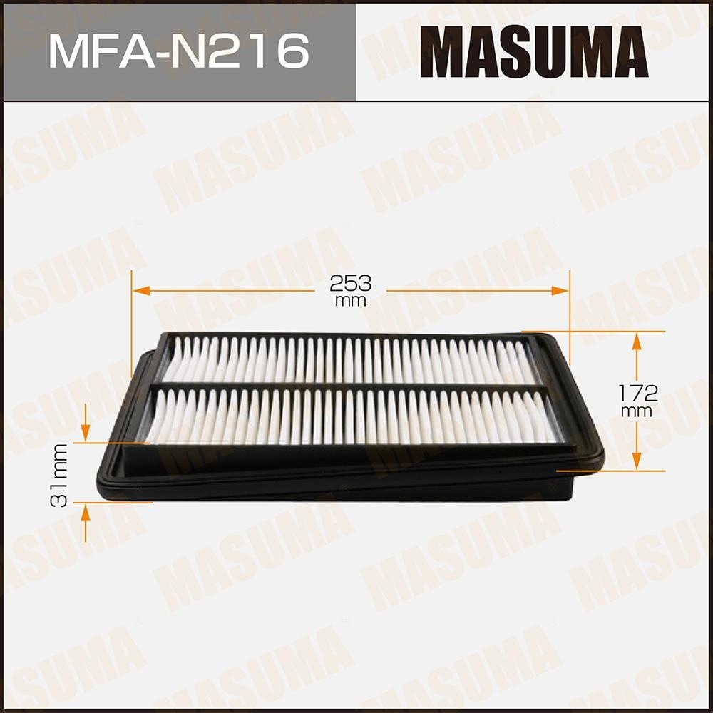 MASUMA MFAN216 Фильтр воздушный NISSAN X-TRAIL T32, QASHQAI II 2013 -
