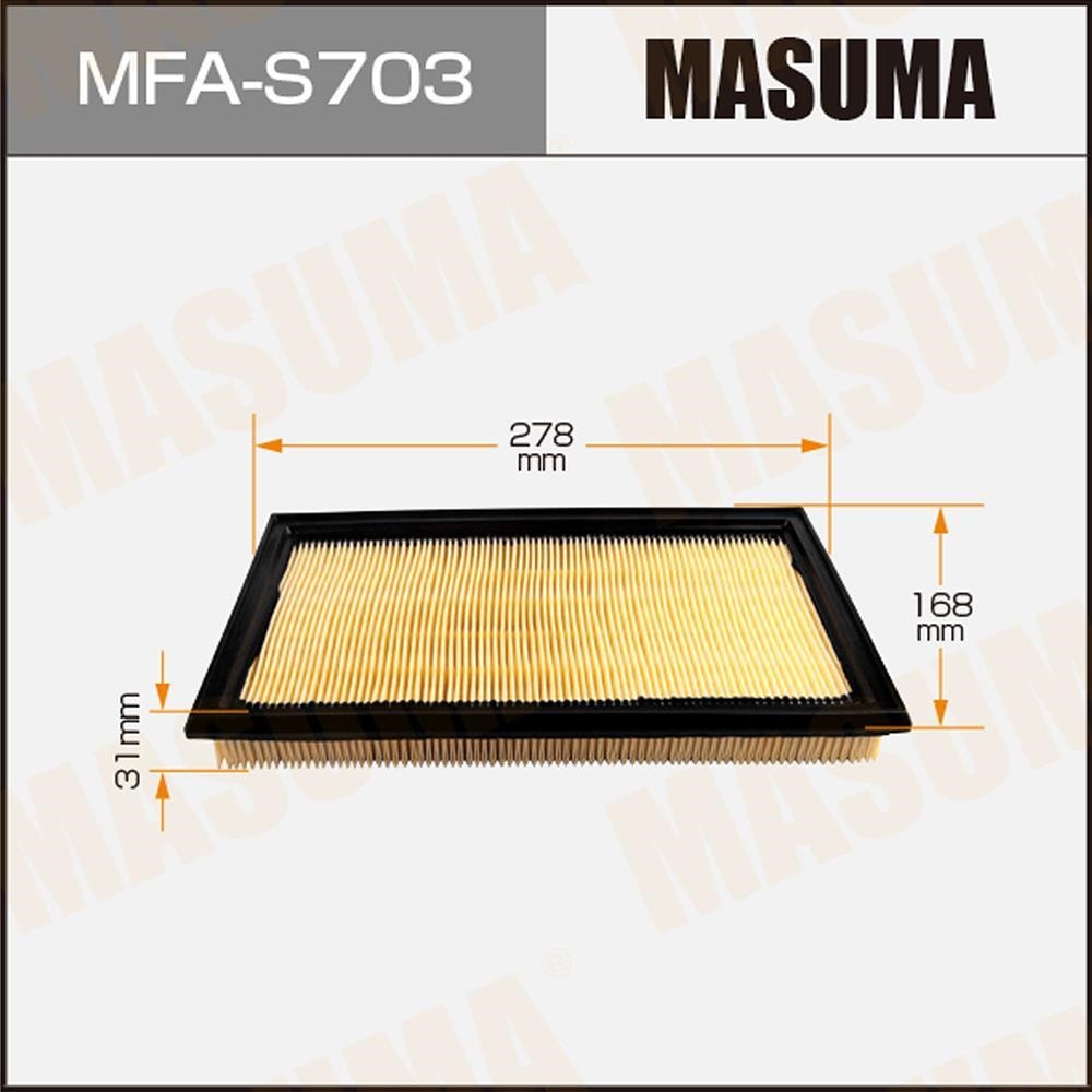 MASUMA MFAS703 Фильтр воздушный SUZUKI SX4 1.6 09->