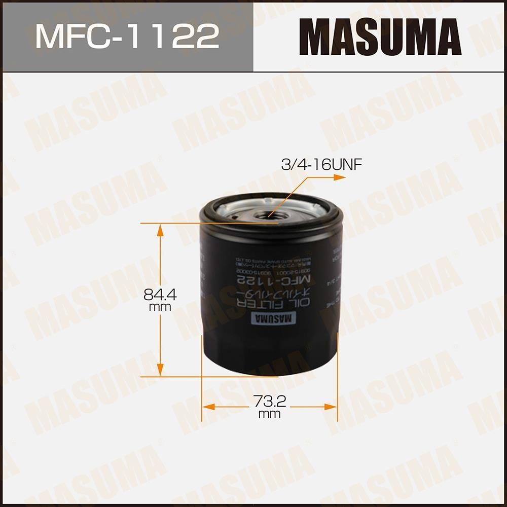 MASUMA MFC1122 Фильтр масляный FORD, TOYOTA, LEXUS ESCORT, FIESTA, SIERRA, KA 1.1-1.8L