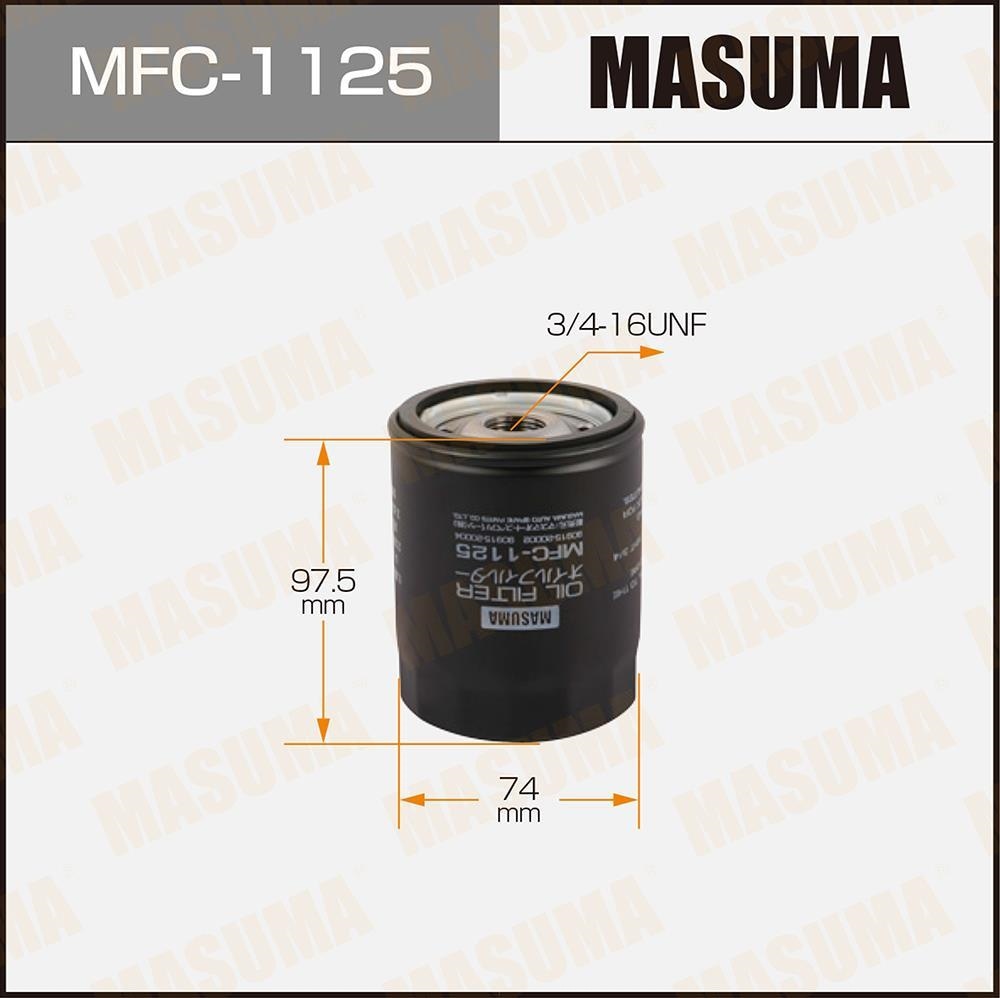 MASUMA MFC1125 Фильтр масляный TOYOTA LAND CRUISER 4.5, 4.7 96 -