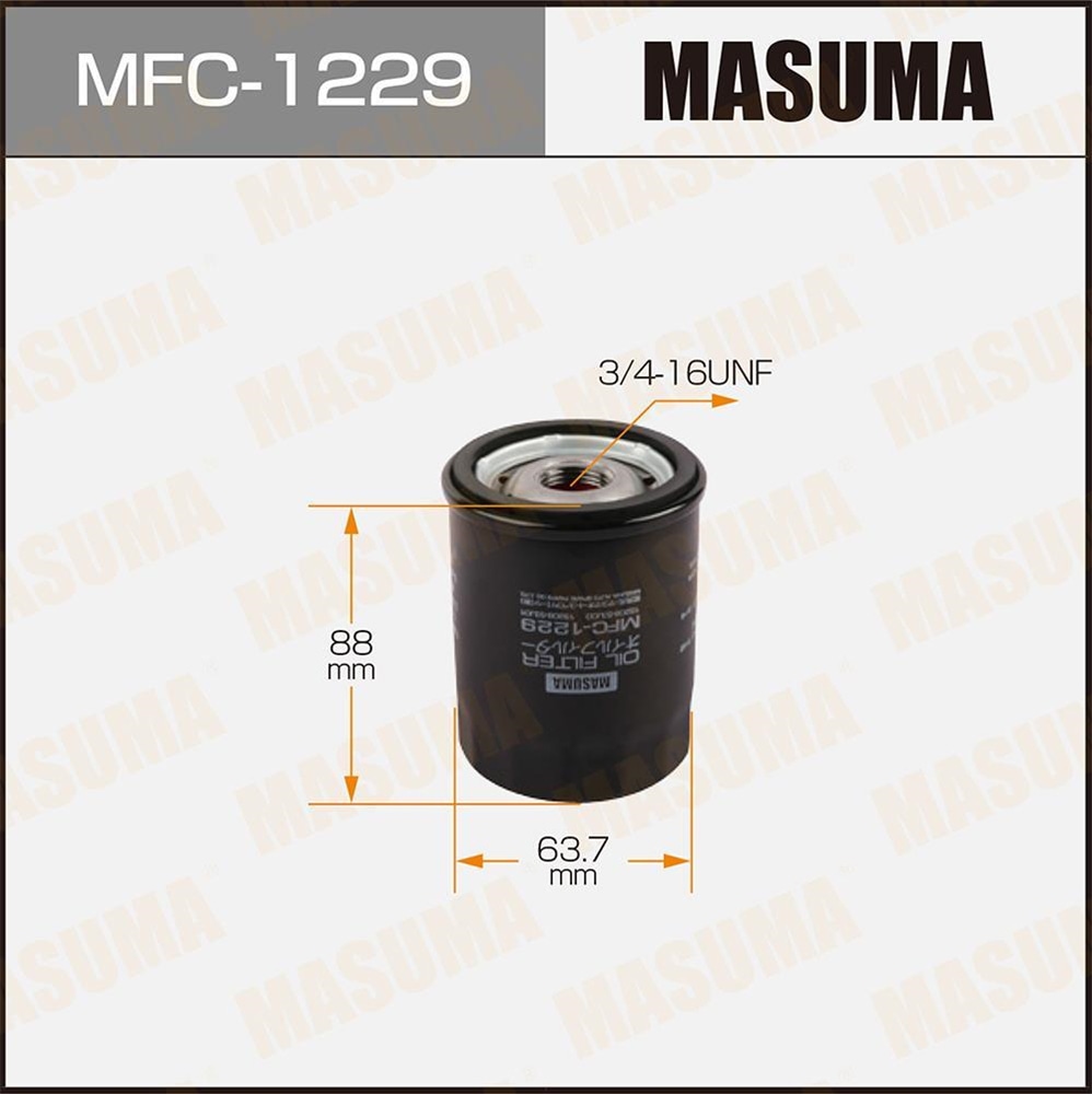 MASUMA MFC1229 Фильтр масляный NISSAN PRIMERA 2.0 90 -