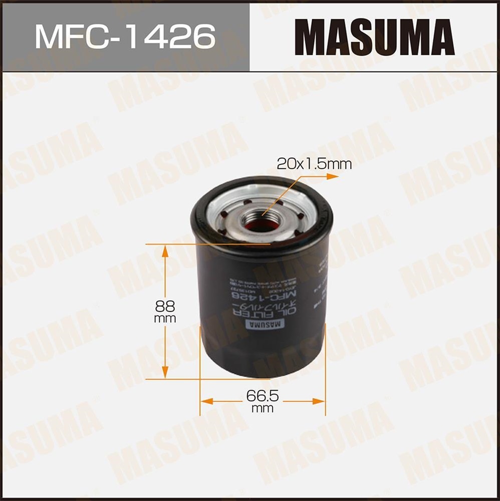 MASUMA MFC1426 Фильтр масляный HONDA, KIA, MAZDA, MITSUBISHI, OPEL