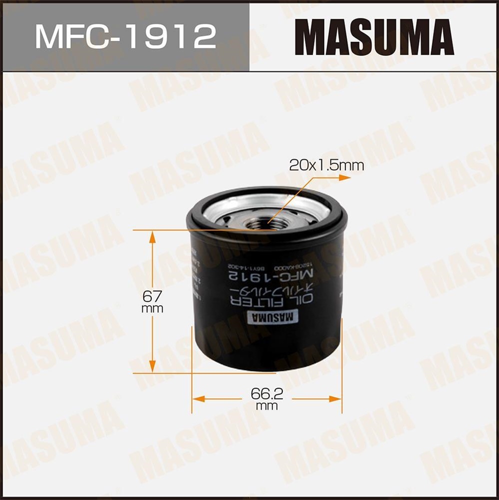 MASUMA MFC1912 Фильтр масляный SUBARU IMPREZA, LEGACY, FORESTER 01 -