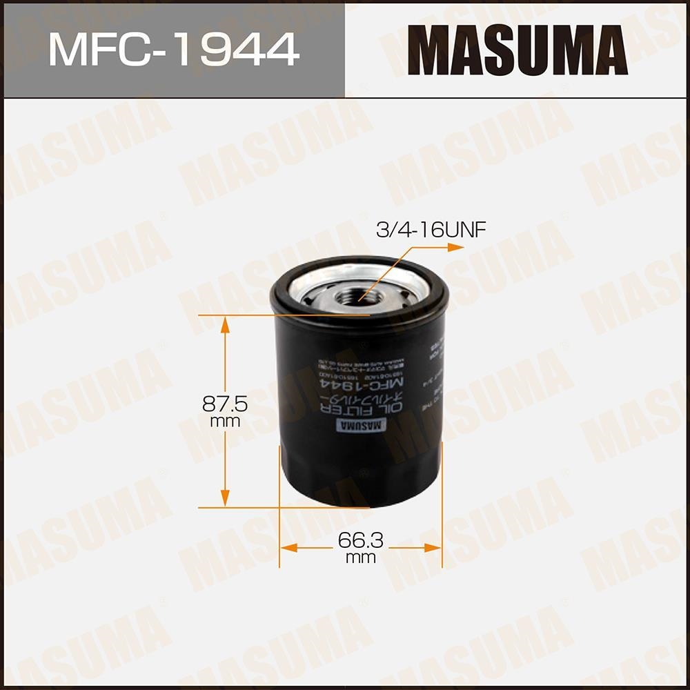 MASUMA MFC1944 Фильтр масляный SUZUKI GRAND VITARA 05-, JIMNY 98-