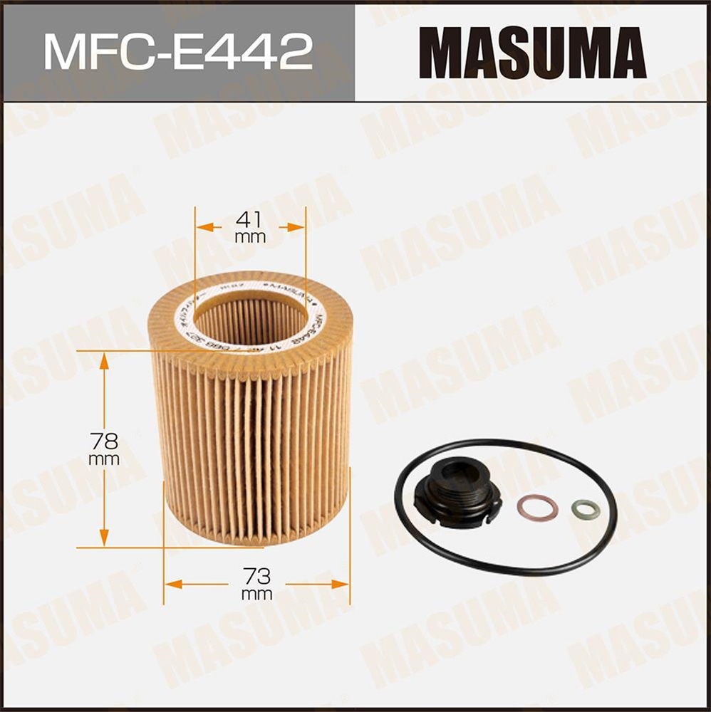 MASUMA MFCE442 Фильтр масляный BMW 1-SERIES (F21), 3-SERIES (E91)