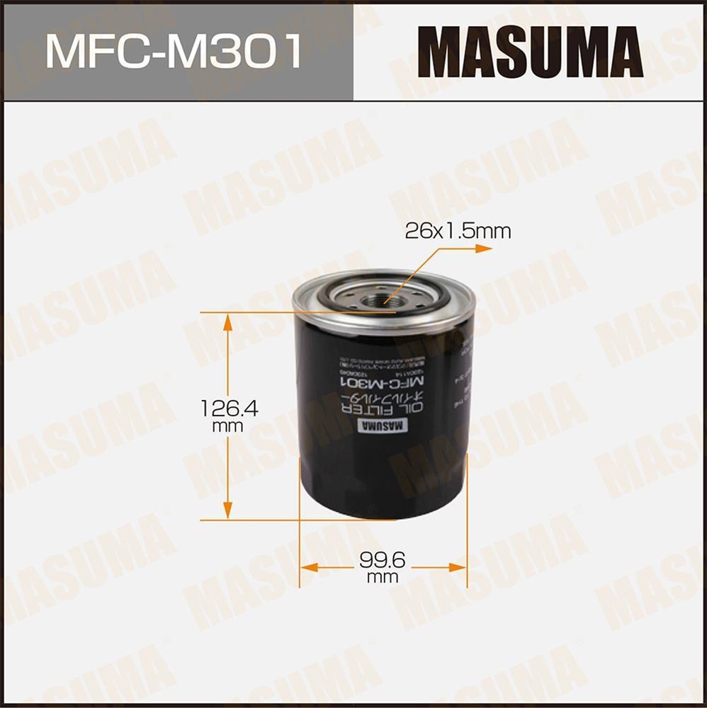 MASUMA MFCM301 Фильтр масляный MITSUBISHI PAJERO SPORT, L200 2.5 09 -