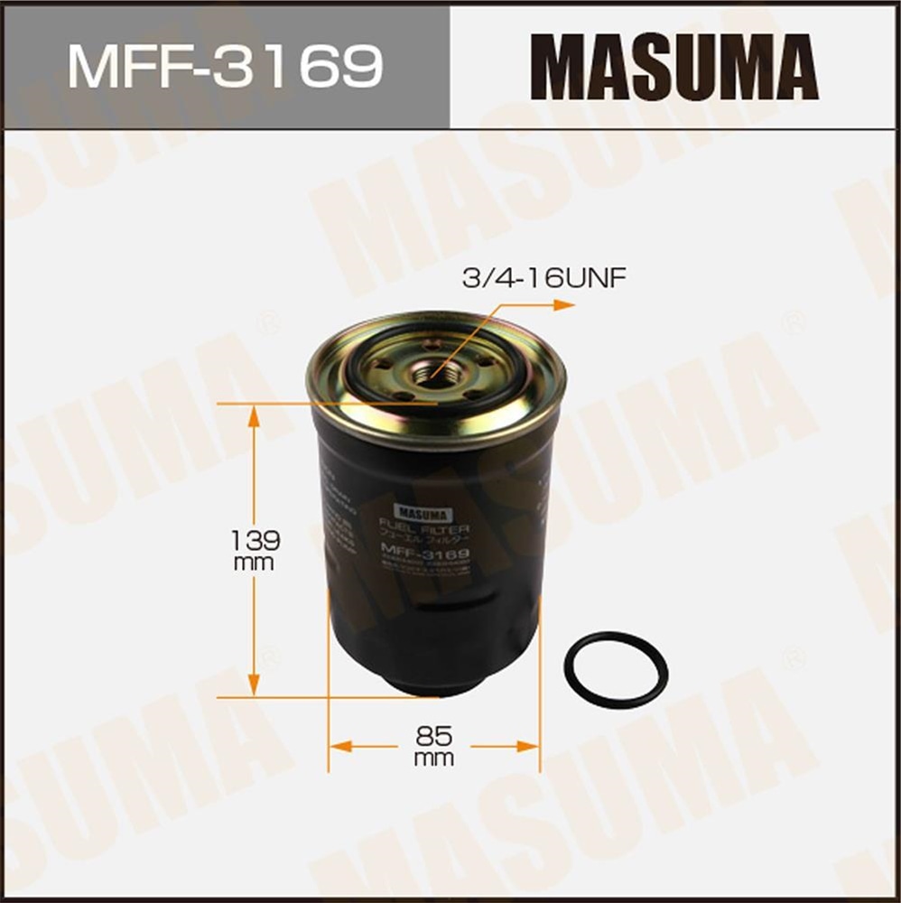 MASUMA MFF3169 Фильтр топливный TOYOTA 4 RUNNER, LAND CRUISER, CARINA, COROLLA 1.8D-4.2TD