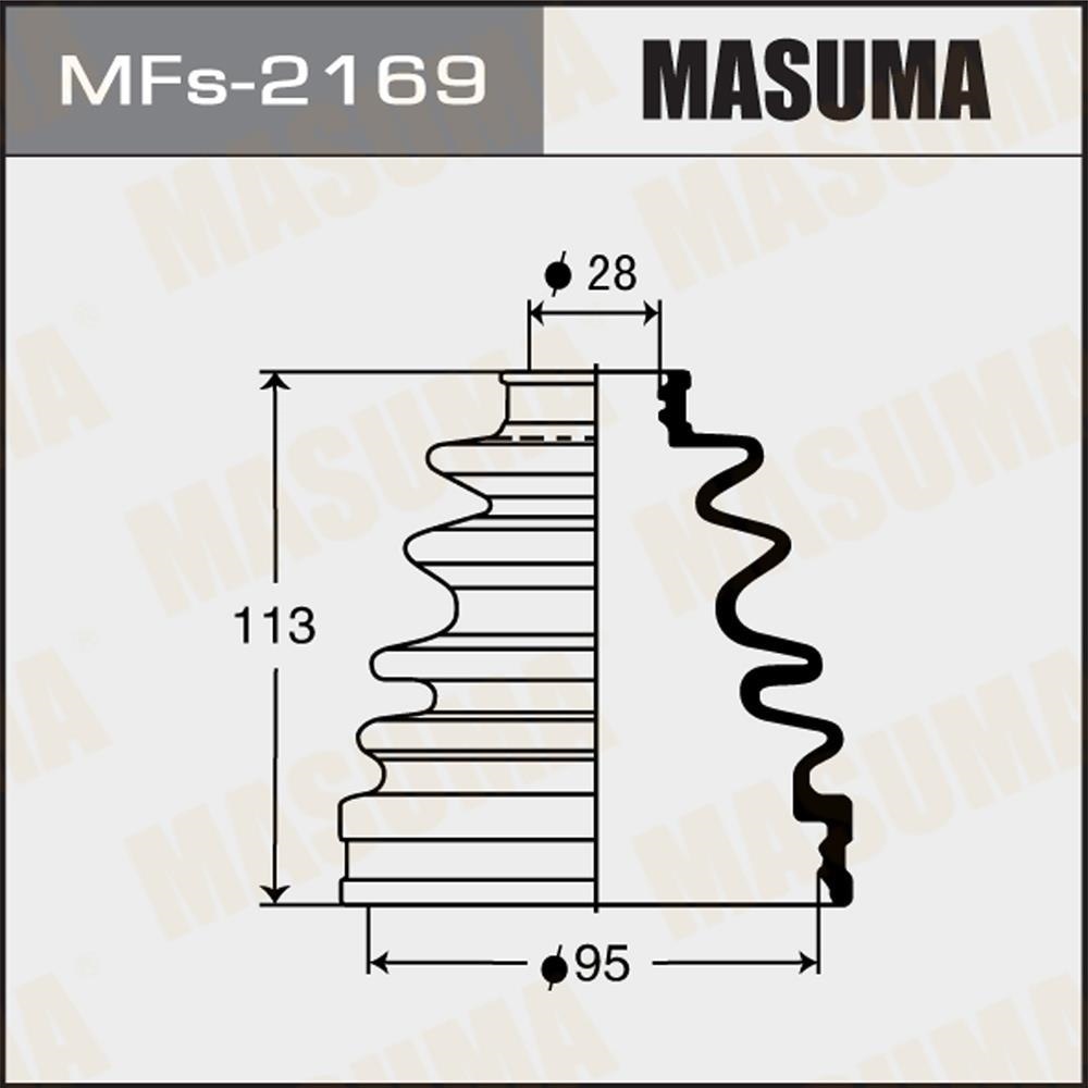 MASUMA MFS2169 Пыльник ШРУСа задн. наруж. силикон
