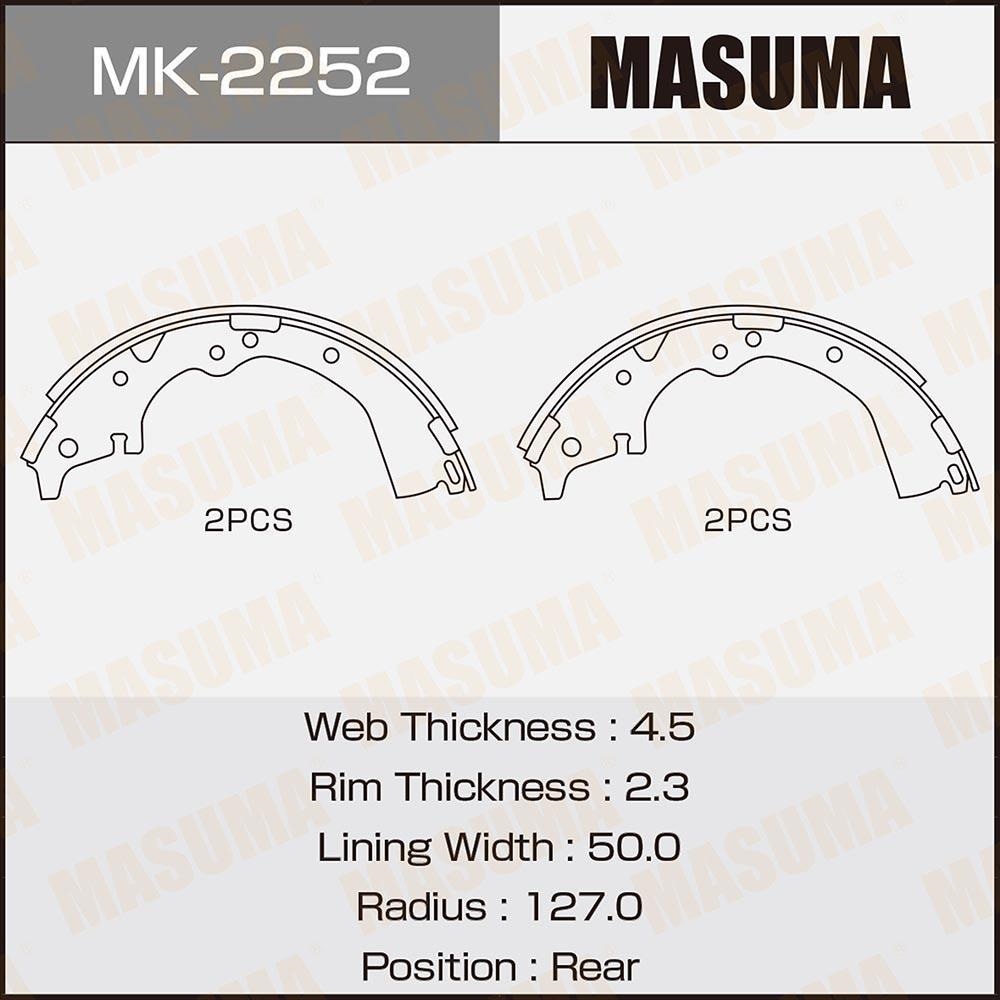 MASUMA MK2252 Колодки торм.бараб.