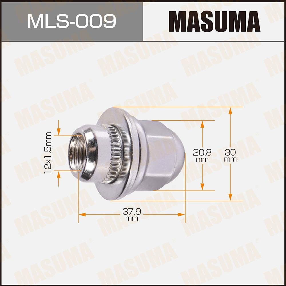 MASUMA MLS009 Гайка колесная M12х1.5(R)х37, 5мм