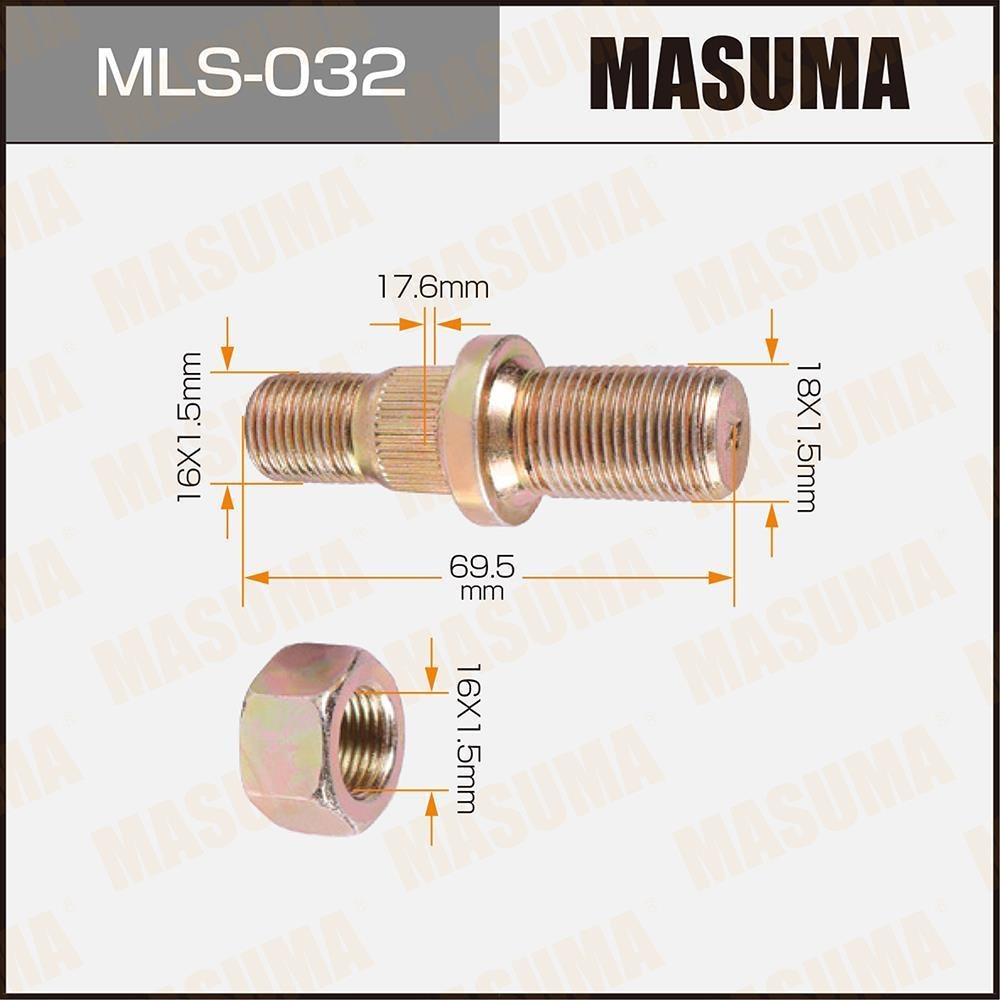 MASUMA MLS032 Шпилька для грузовика задн. R