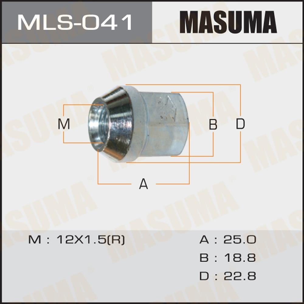 MASUMA MLS041 Гайка колесная 12х1.5