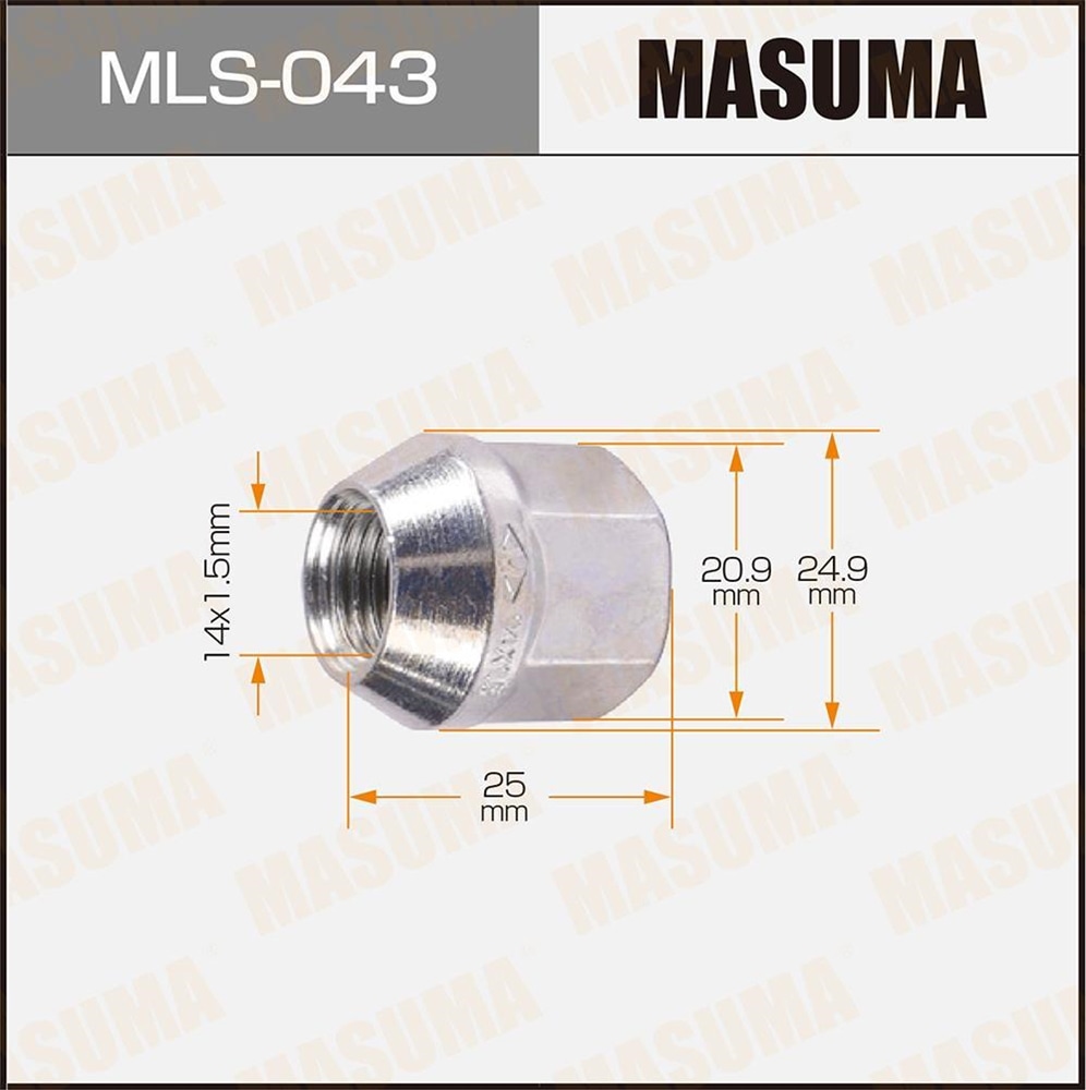 MASUMA MLS043 Гайка 14x15