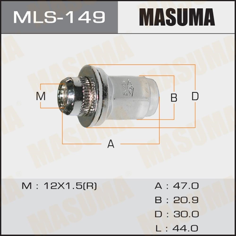 MASUMA MLS149 Гайка колесная TOYOTA