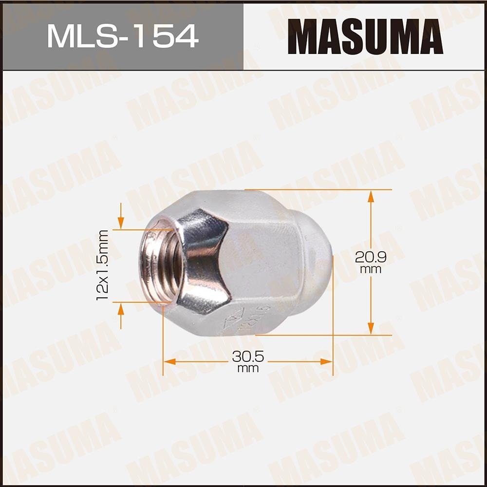 MASUMA MLS154 Гайка колесная M12х1.5(R)х30, 5мм
