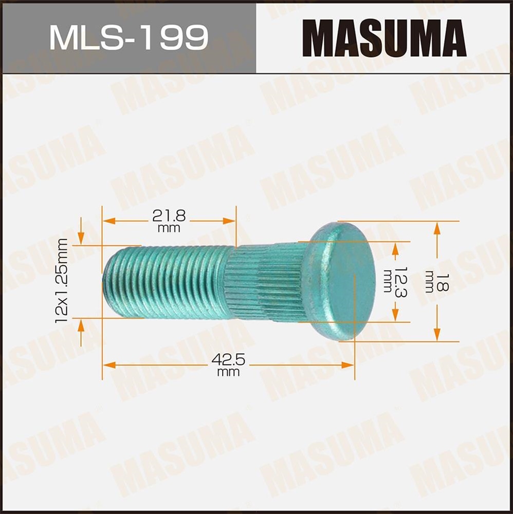 MASUMA MLS199 Шпилька колесная SUZUKI