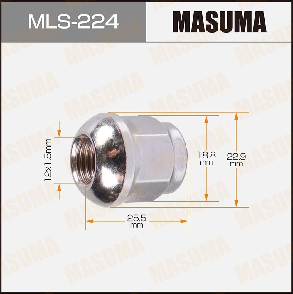 MASUMA MLS224 Гайка колесная HONDA