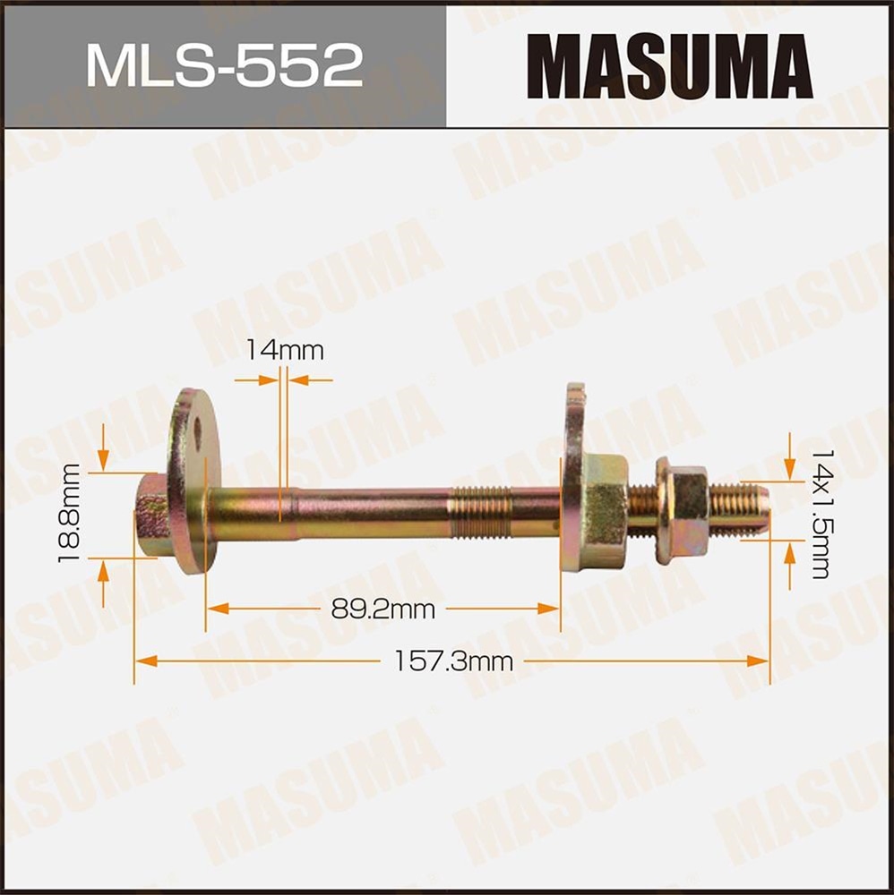 MASUMA MLS552 Болт эксцентрик TOYOTA LAND CRUISER PRADO 02-09
