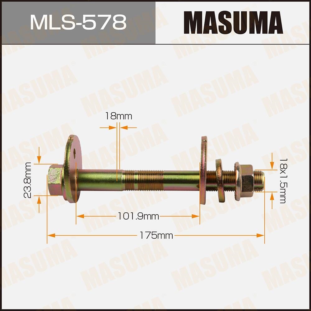 MASUMA MLS578 Болт эксцентрик TOYOTA LAND CRUISER 07-