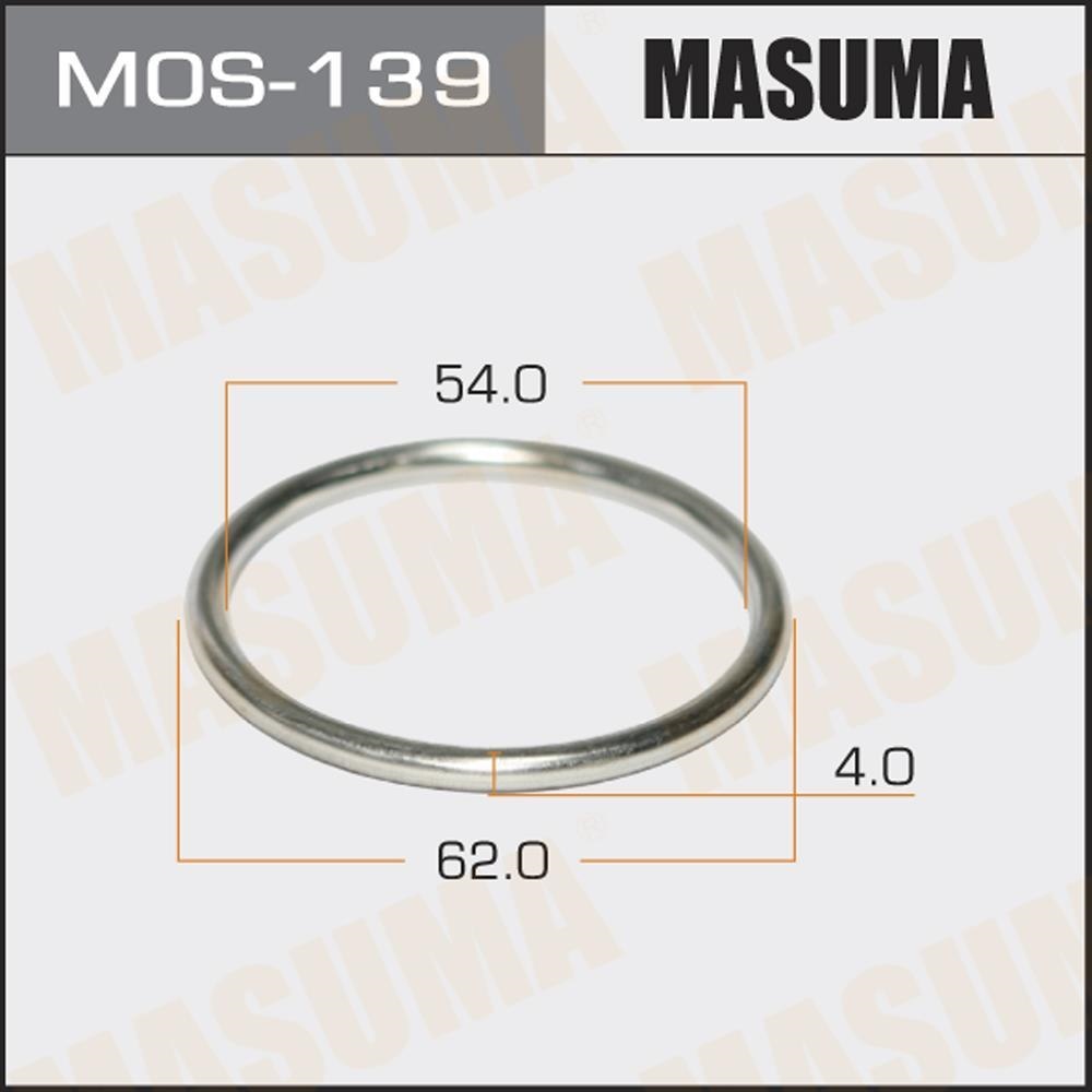 MASUMA MOS139 Кольцо уплотнительное вых. сист. 54.5х62.8 NISSAN X-TRAIL 07-14