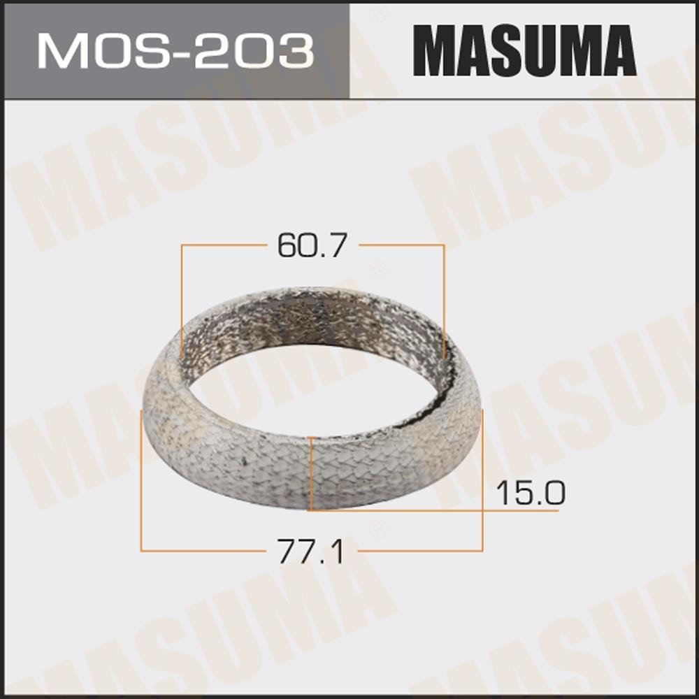 MASUMA MOS203 Кольцо уплотнительное выхлопа 60.7X77.1 TOYOTA