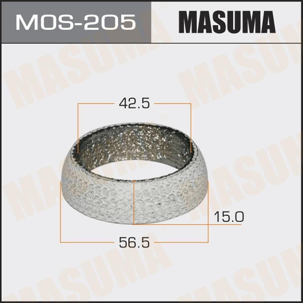 MASUMA MOS205 Кольцо уплотнительное выхлопа 42.5X56.5 TOYOTA COROLLA 2002-