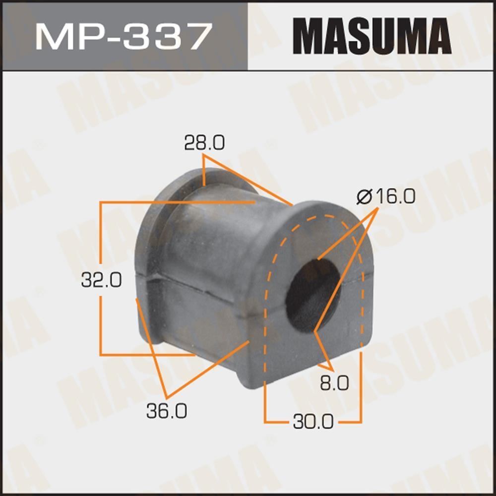 MASUMA MP337 Втулка стабилизатора зад. D16мм. TOYOTA CAMRY ACV40, GSV40 2006-2011