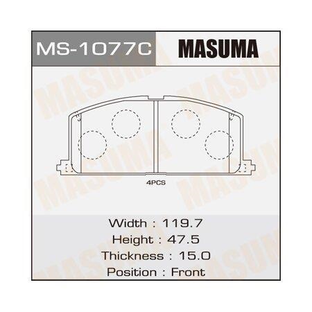 MASUMA MS1077 Колодки торм.пер.