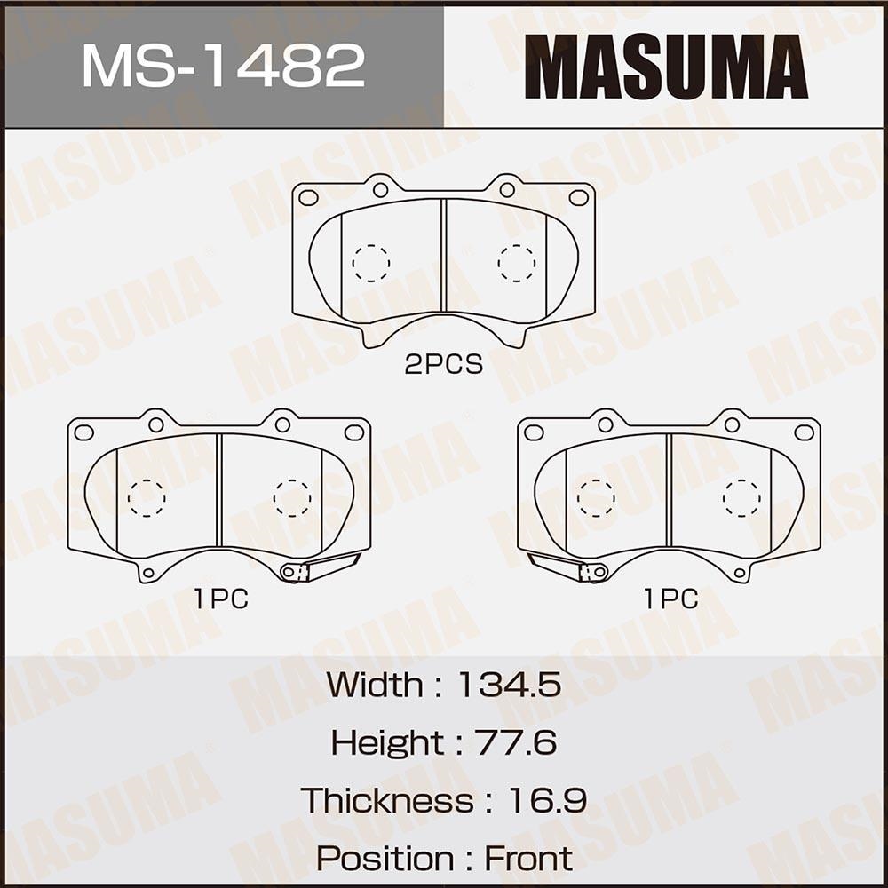 MASUMA MS1482 Колодки торм.пер.