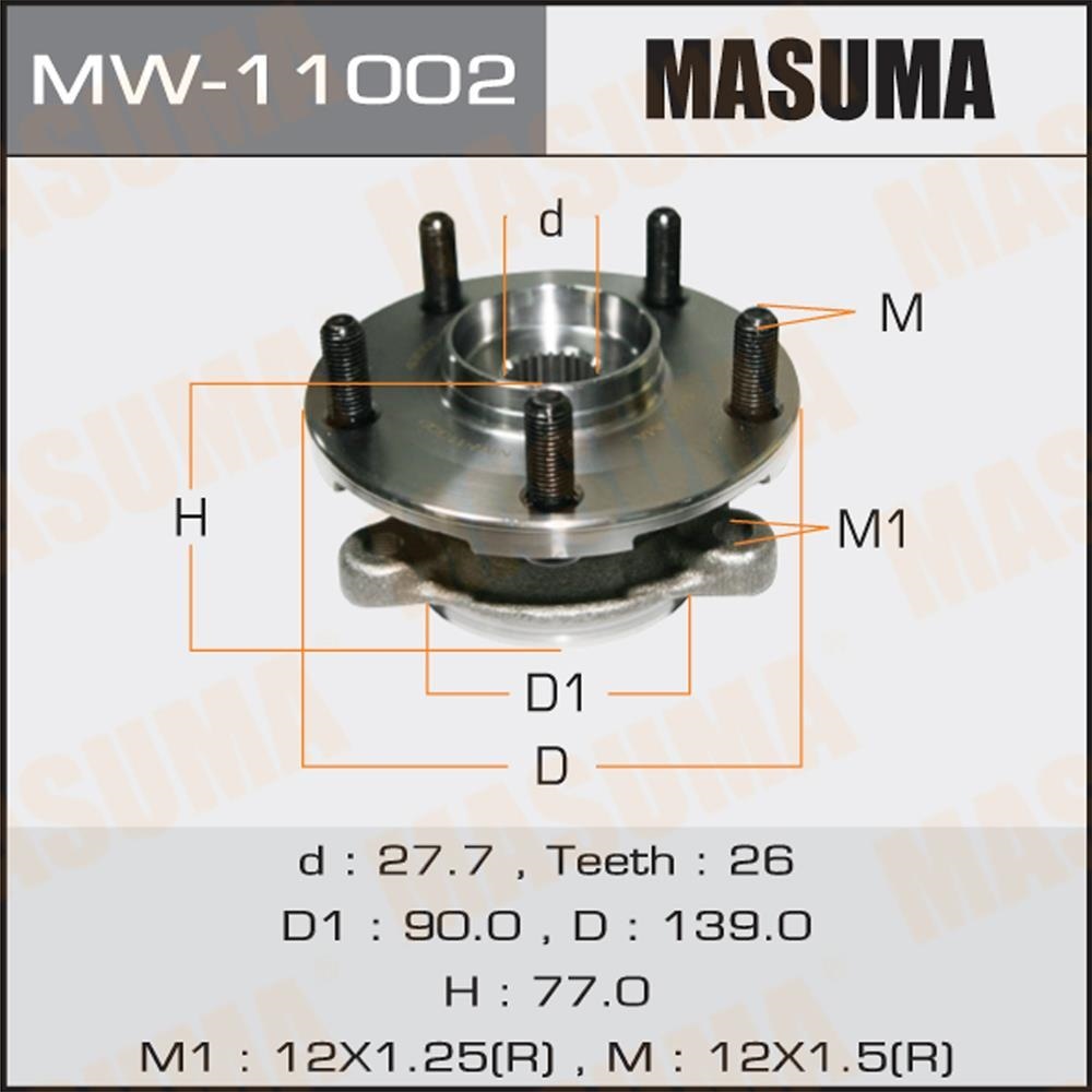 MASUMA MW11002 Подшипник пер.ступ.[ступица]