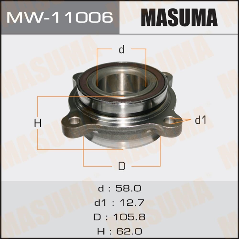 MASUMA MW11006 Подшипник пер.ступ.[ступица]