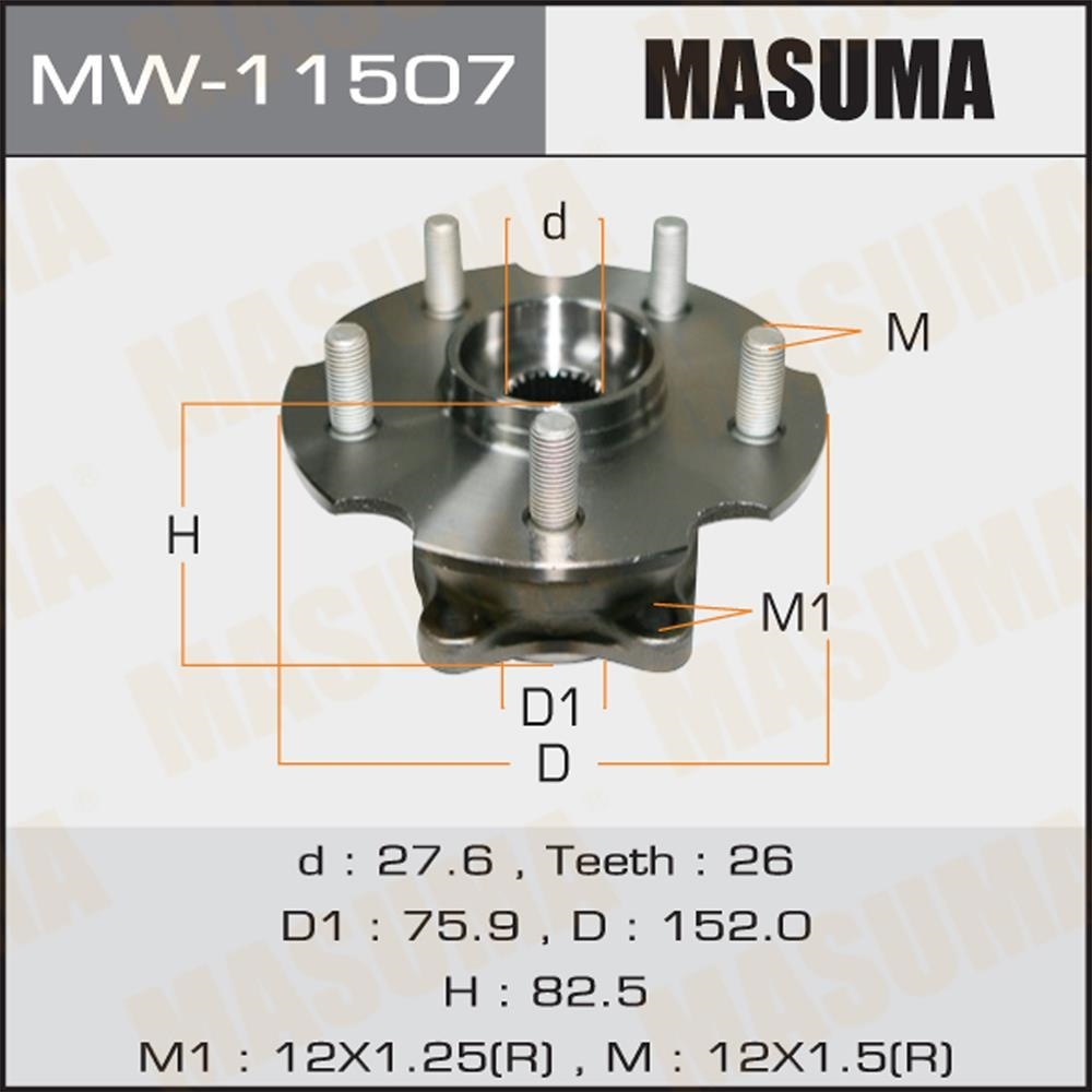 MASUMA MW11507 Подшипник задн.ступ.[ступица]