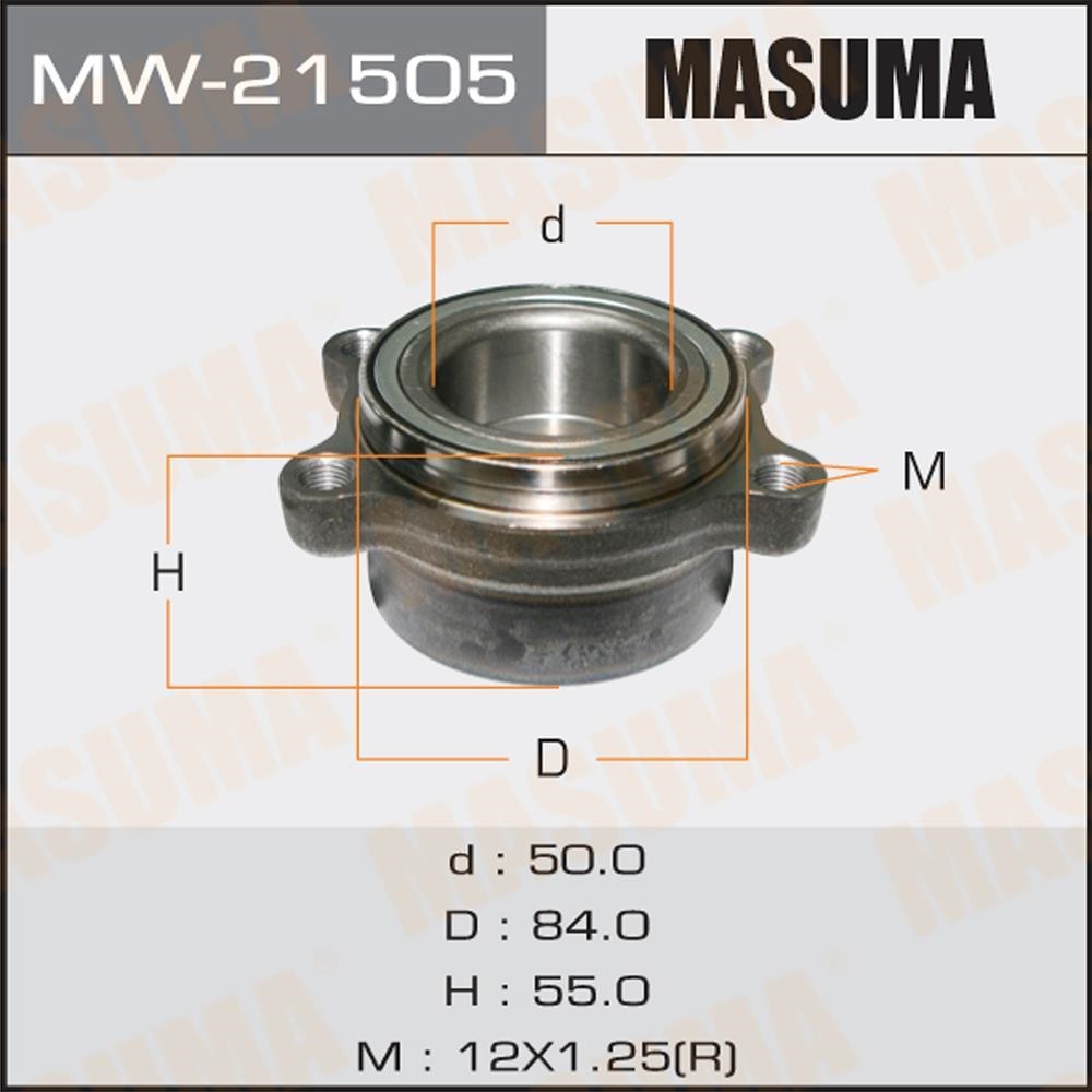 MASUMA MW21505 Подшипник задн.ступицы [ступица]