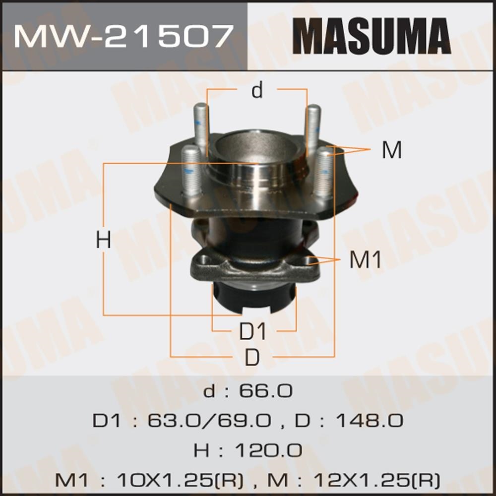 MASUMA MW21507 Подшипник задн. ступ. [с ABS]