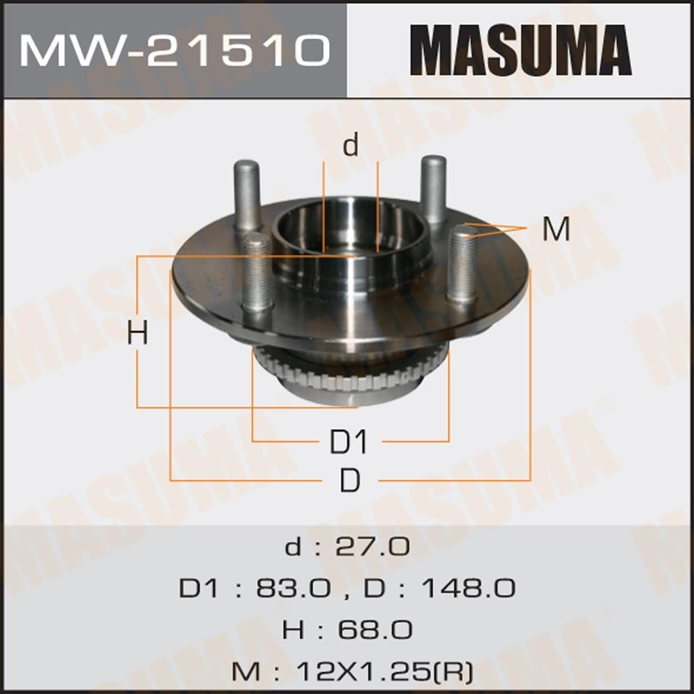 MASUMA MW21510 Подшипник зад.ступ.[ступица]
