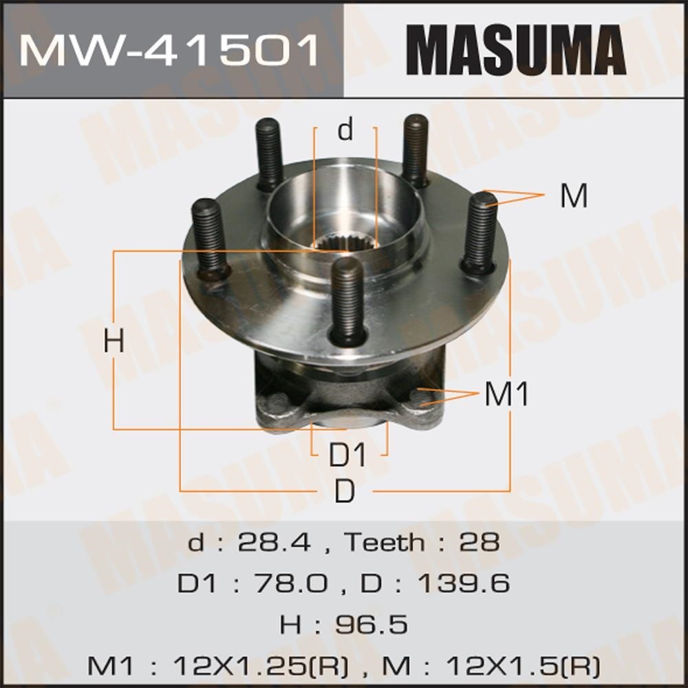 MASUMA MW41501 Ступица колеса
