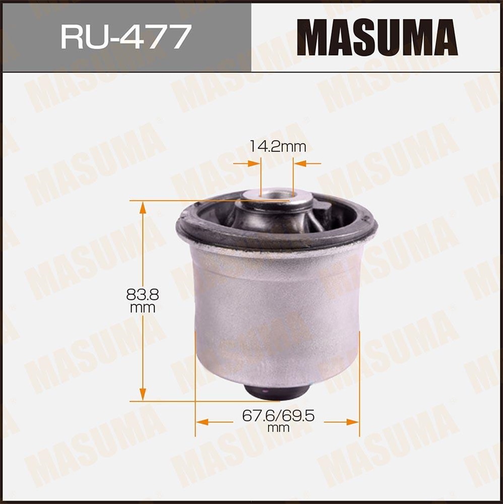 MASUMA RU477 Сайлентблок зад. балки TOYOTA COROLLA ADE150, NDE150, NRE150, ZRE15, ZZE150 06-13