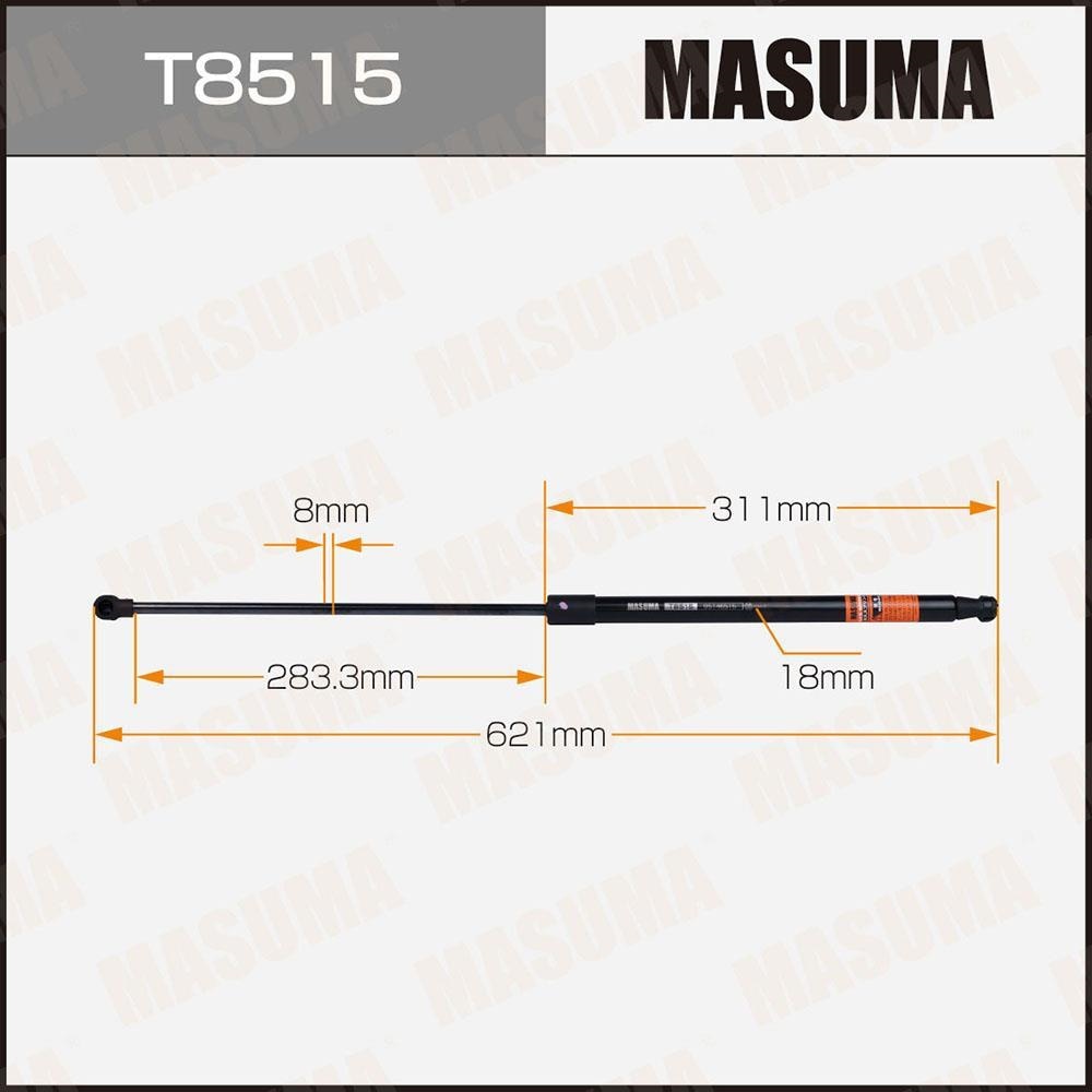 MASUMA T8515 Упор газовый багажника MASUMA L621mm (140)