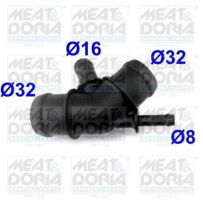 MEATDORIA 93131 Патрубок системы охлаждения VAG